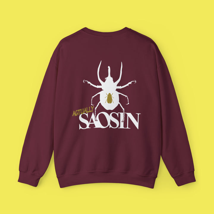 Not Dead American Actually Saosin Crewneck (White Print)