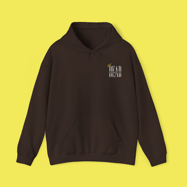 Not Dead American Actually Saosin Hoodie (White Print)