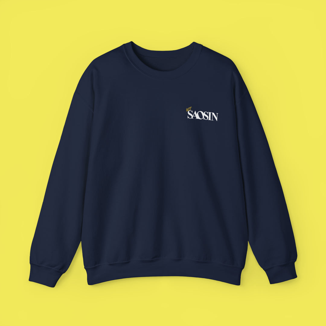 Not Saosin Actually Dead American Crew Neck (White Print)
