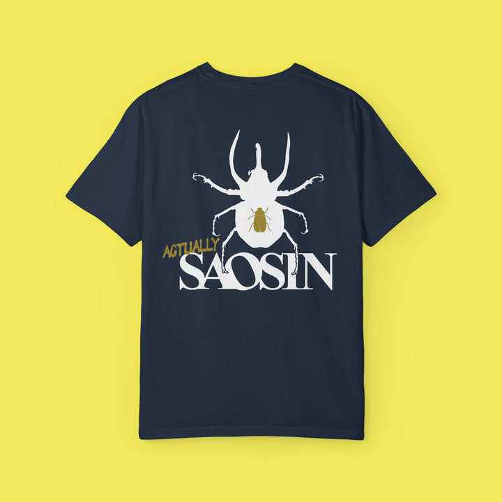 Not Dead American Actually Saosin T Shirt (White Print)