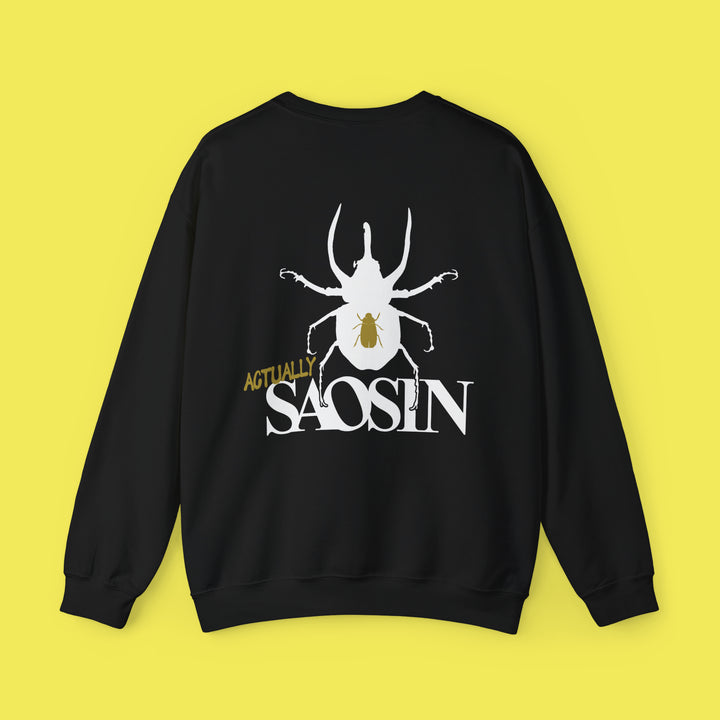Not Dead American Actually Saosin Crewneck (White Print)