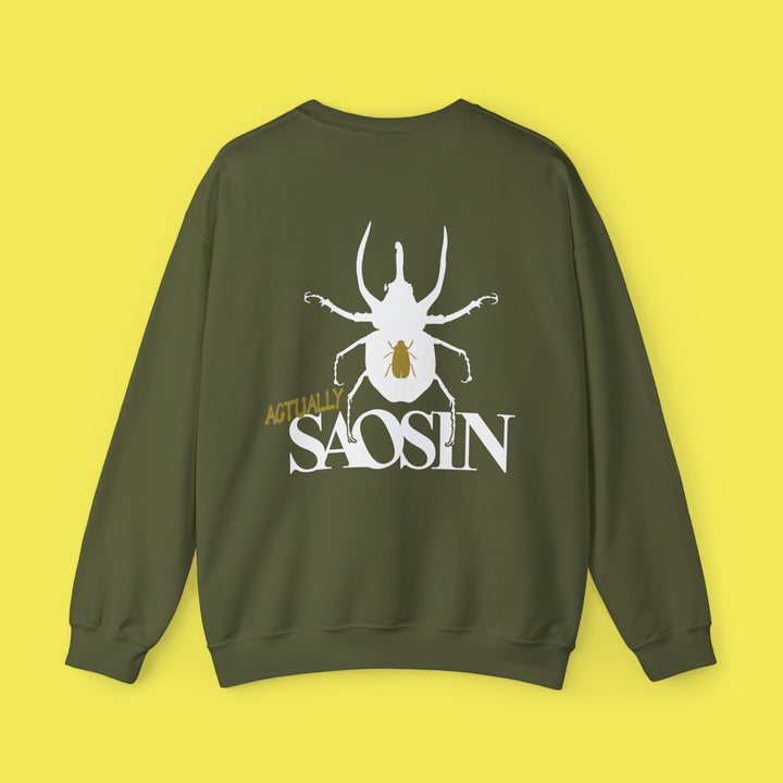 Not Dead American Actually Saosin Crewneck (White Print)