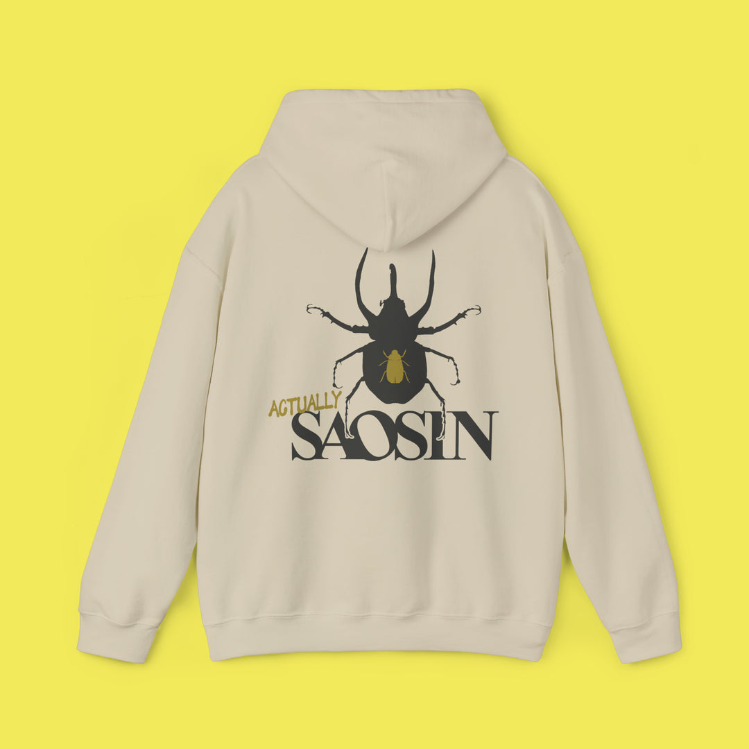 Not Dead American Actually Saosin Hoodie (Black Print)