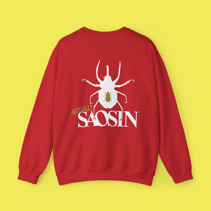 Not Dead American Actually Saosin Crewneck (White Print)