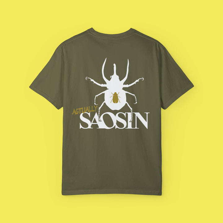 Not Dead American Actually Saosin T Shirt (White Print)
