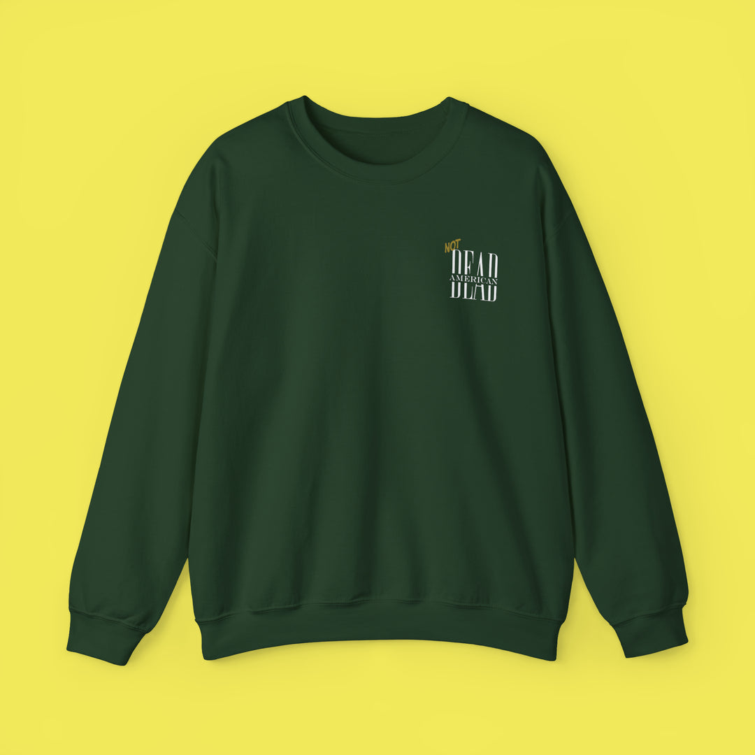 Not Dead American Actually Saosin Crewneck (White Print)