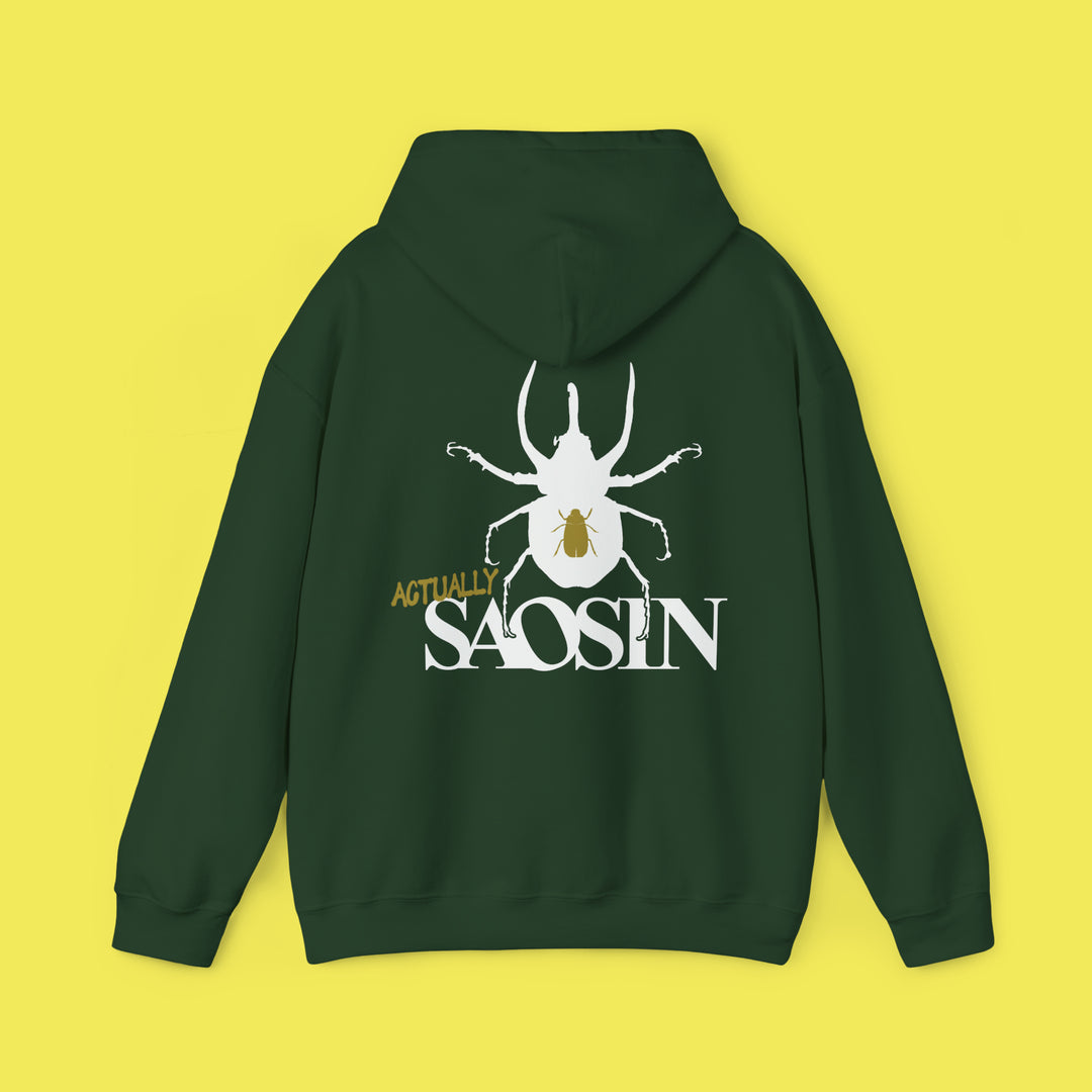 Not Dead American Actually Saosin Hoodie (White Print)