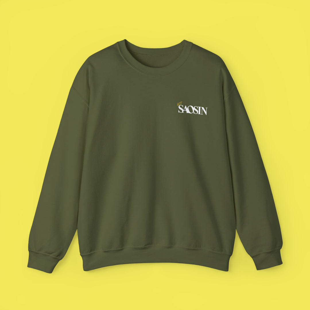 Not Saosin Actually Dead American Crew Neck (White Print)