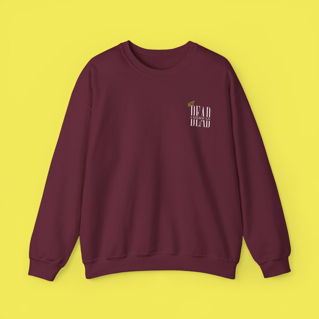 Not Dead American Actually Saosin Crewneck (White Print)