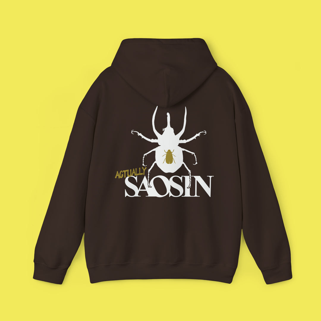 Not Dead American Actually Saosin Hoodie (White Print)