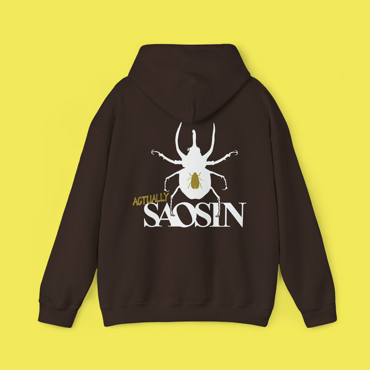 Not Dead American Actually Saosin Hoodie (White Print)