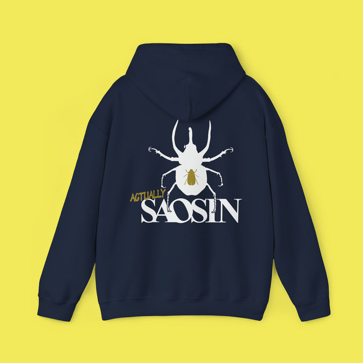 Not Dead American Actually Saosin Hoodie (White Print)