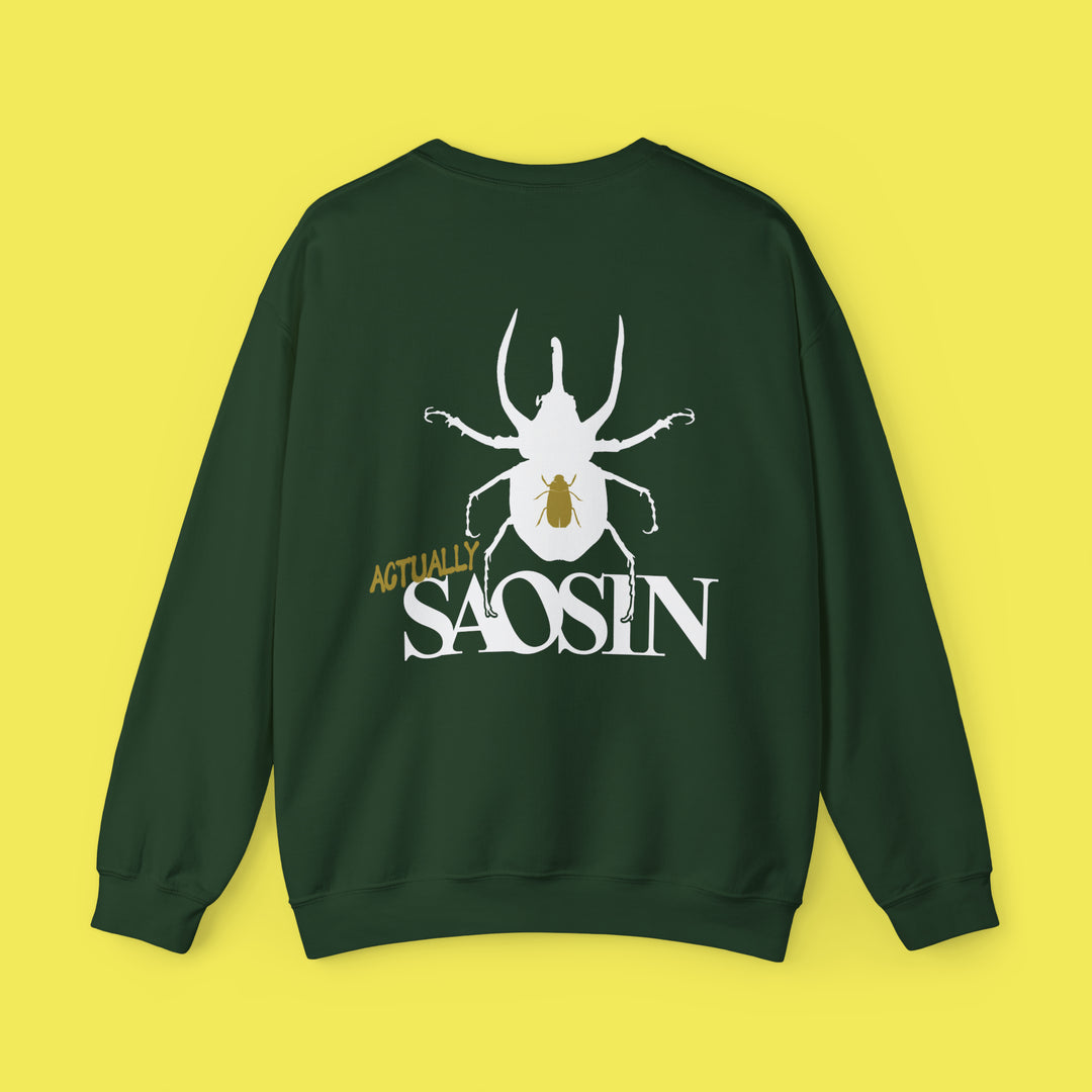 Not Dead American Actually Saosin Crewneck (White Print)