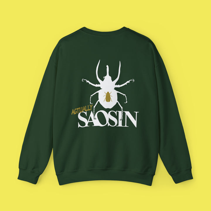 Not Dead American Actually Saosin Crewneck (White Print)