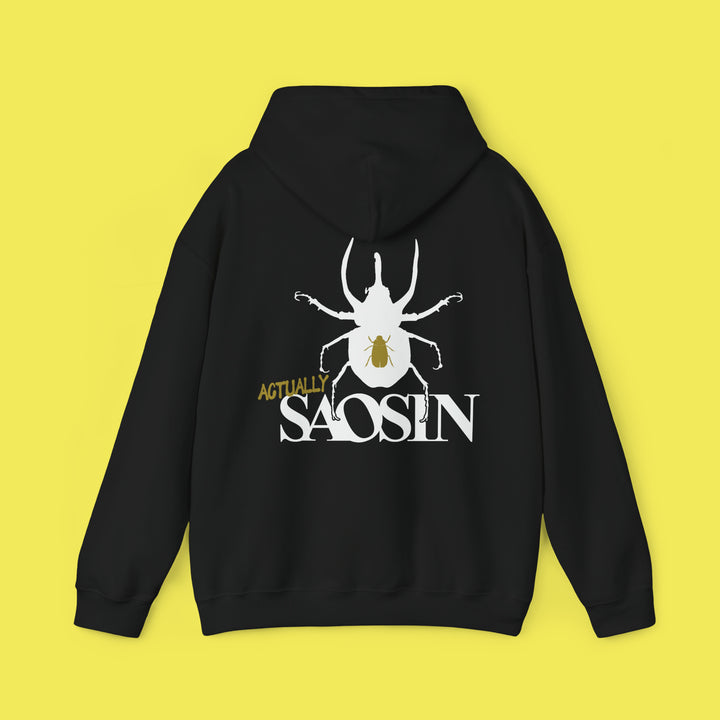 Not Dead American Actually Saosin Hoodie (White Print)