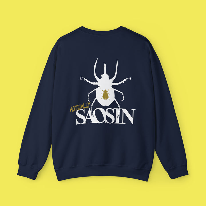 Not Dead American Actually Saosin Crewneck (White Print)