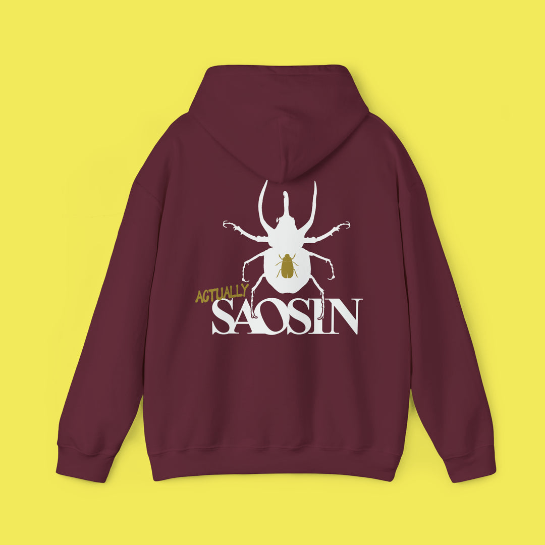 Not Dead American Actually Saosin Hoodie (White Print)