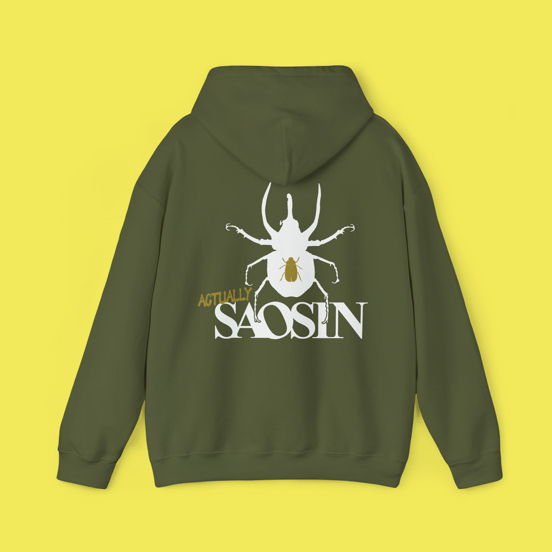 Not Dead American Actually Saosin Hoodie (White Print)