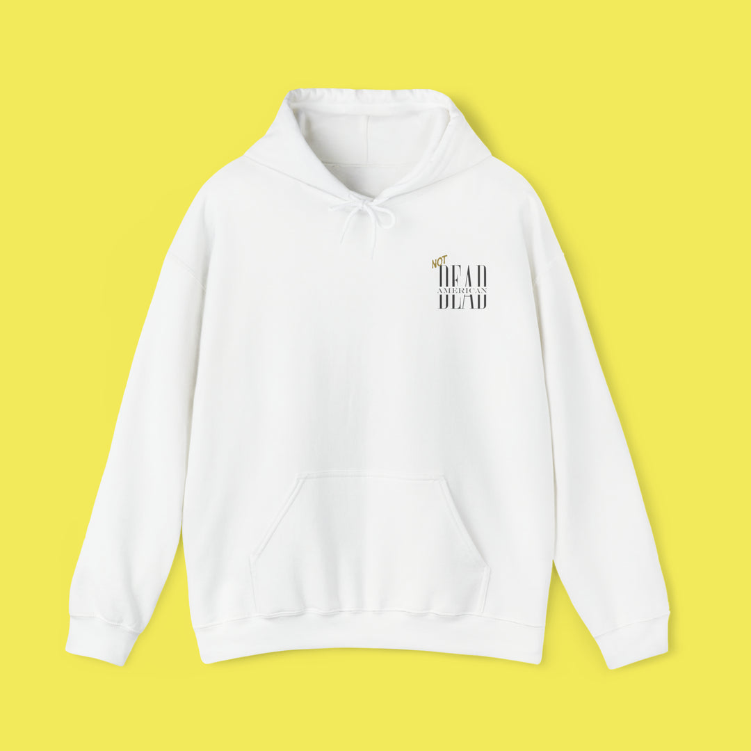 Not Dead American Actually Saosin Hoodie (Black Print)