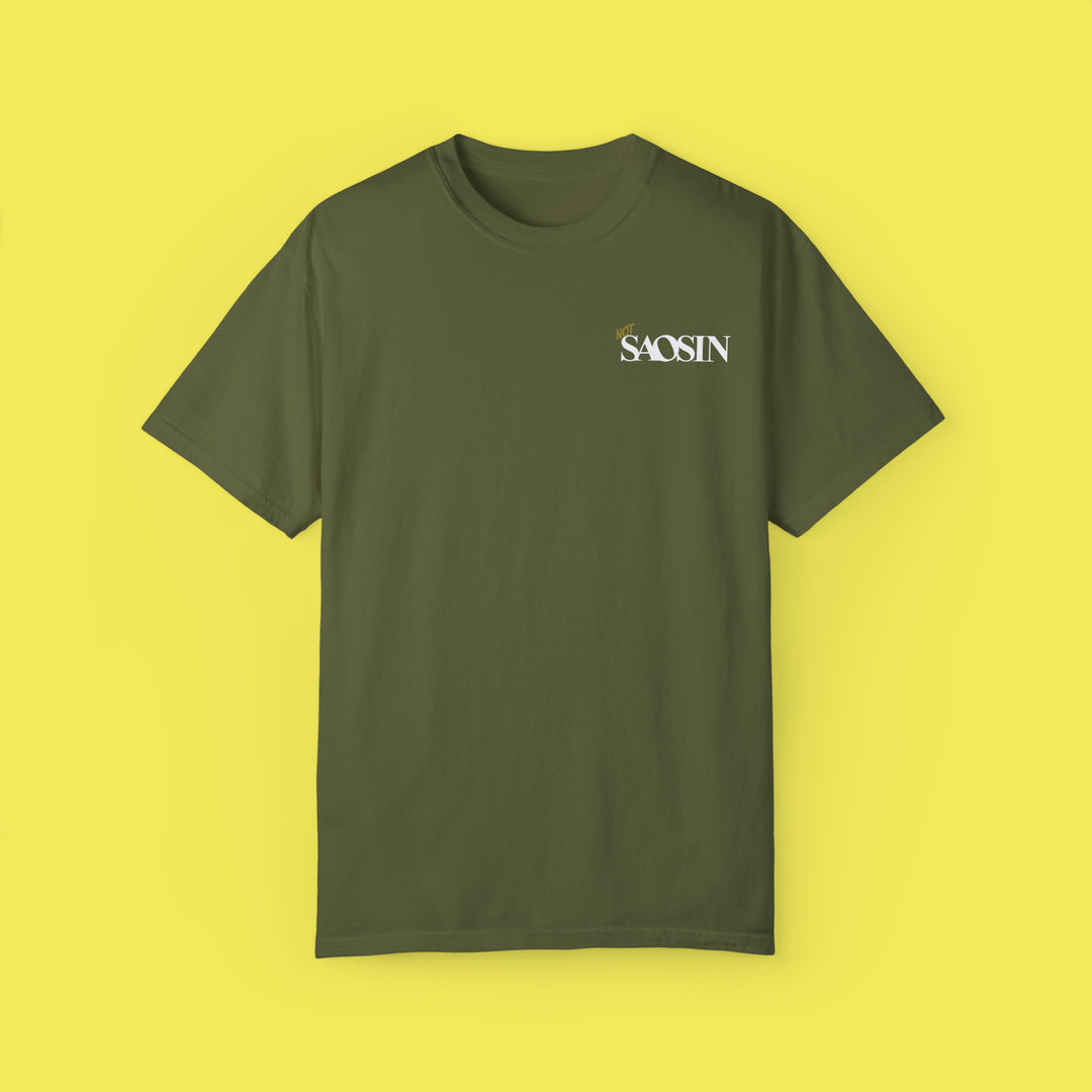 Not Saosin Actually Dead American T Shirt (White Print)