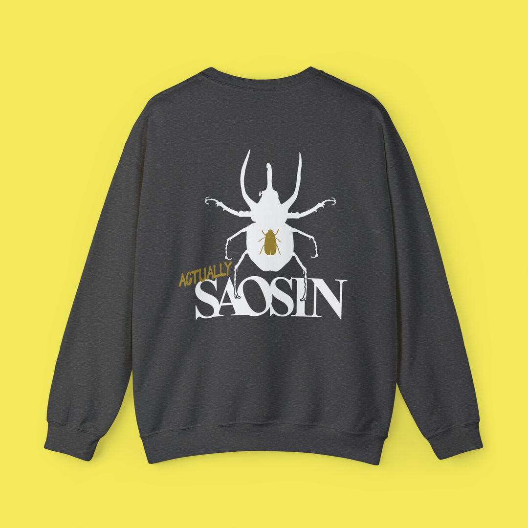 Not Dead American Actually Saosin Crewneck (White Print)