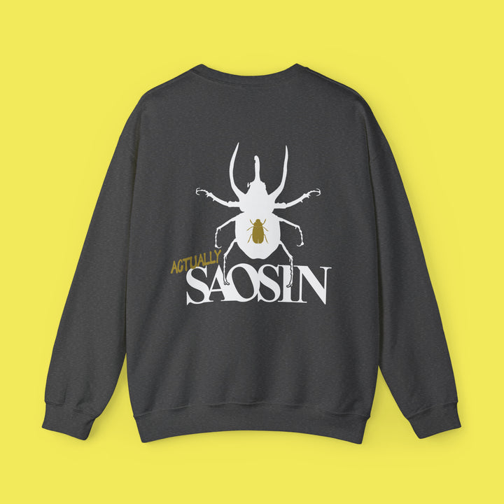 Not Dead American Actually Saosin Crewneck (White Print)