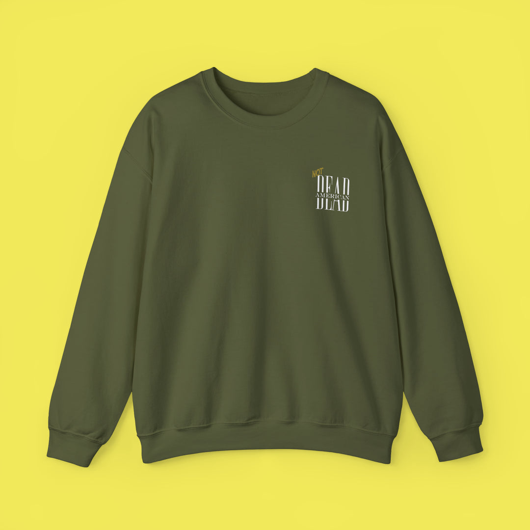 Not Dead American Actually Saosin Crewneck (White Print)