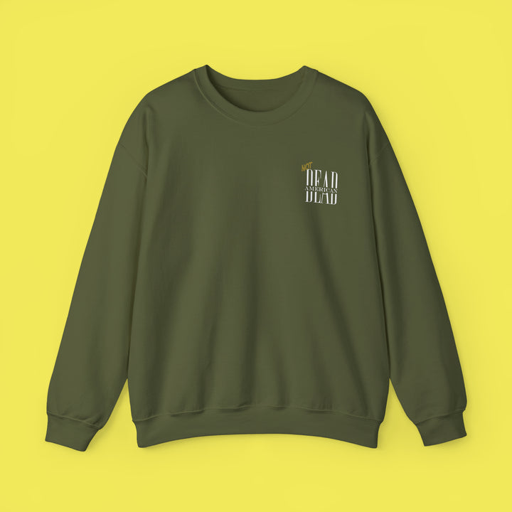 Not Dead American Actually Saosin Crewneck (White Print)